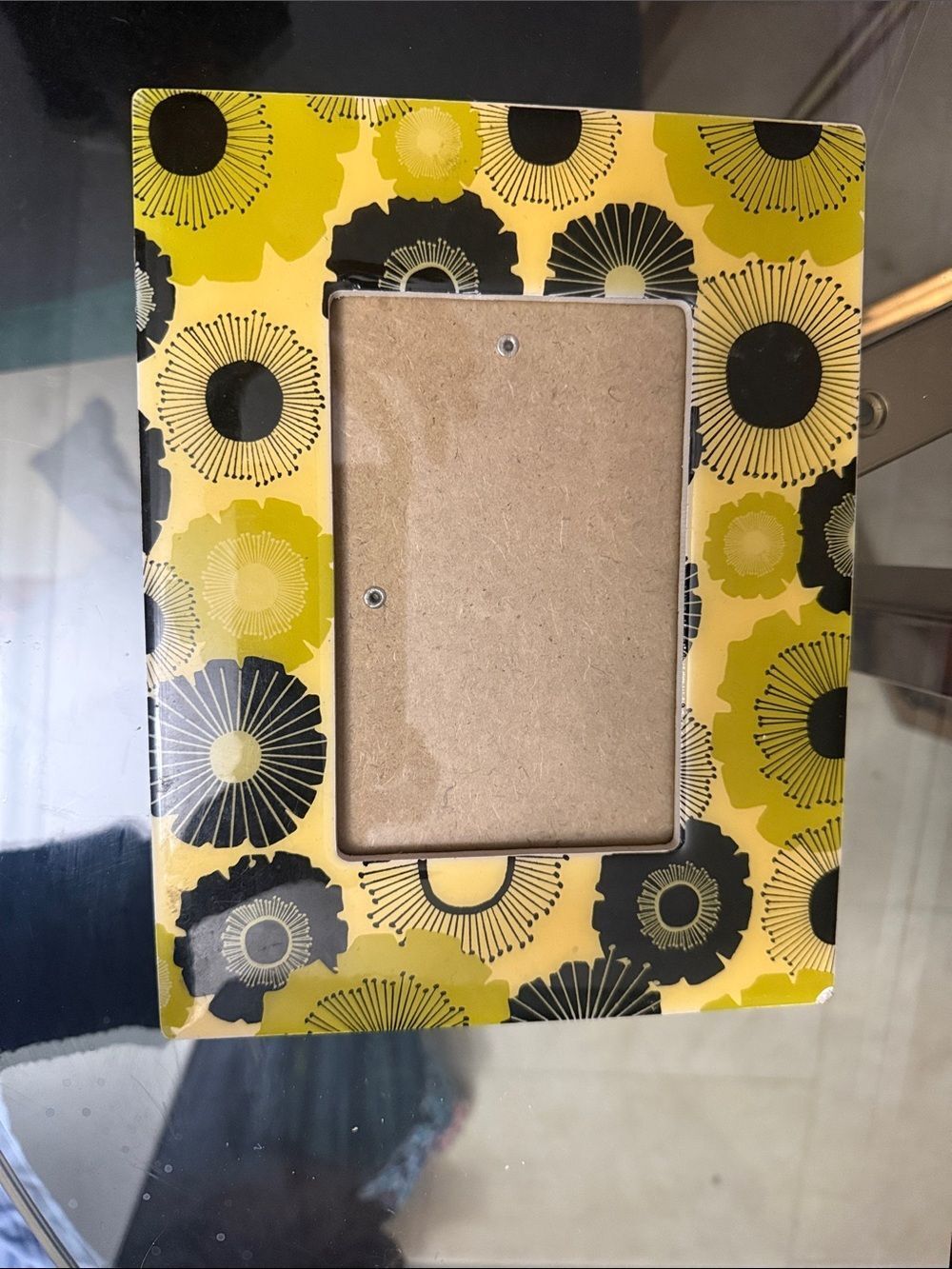 Green & Black Floral Pattern Picture Frame 4x6 Frame